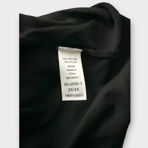 New! Ellos Women’s Plus Black Turtleneck Poncho Sweater - Picture 4 of 9